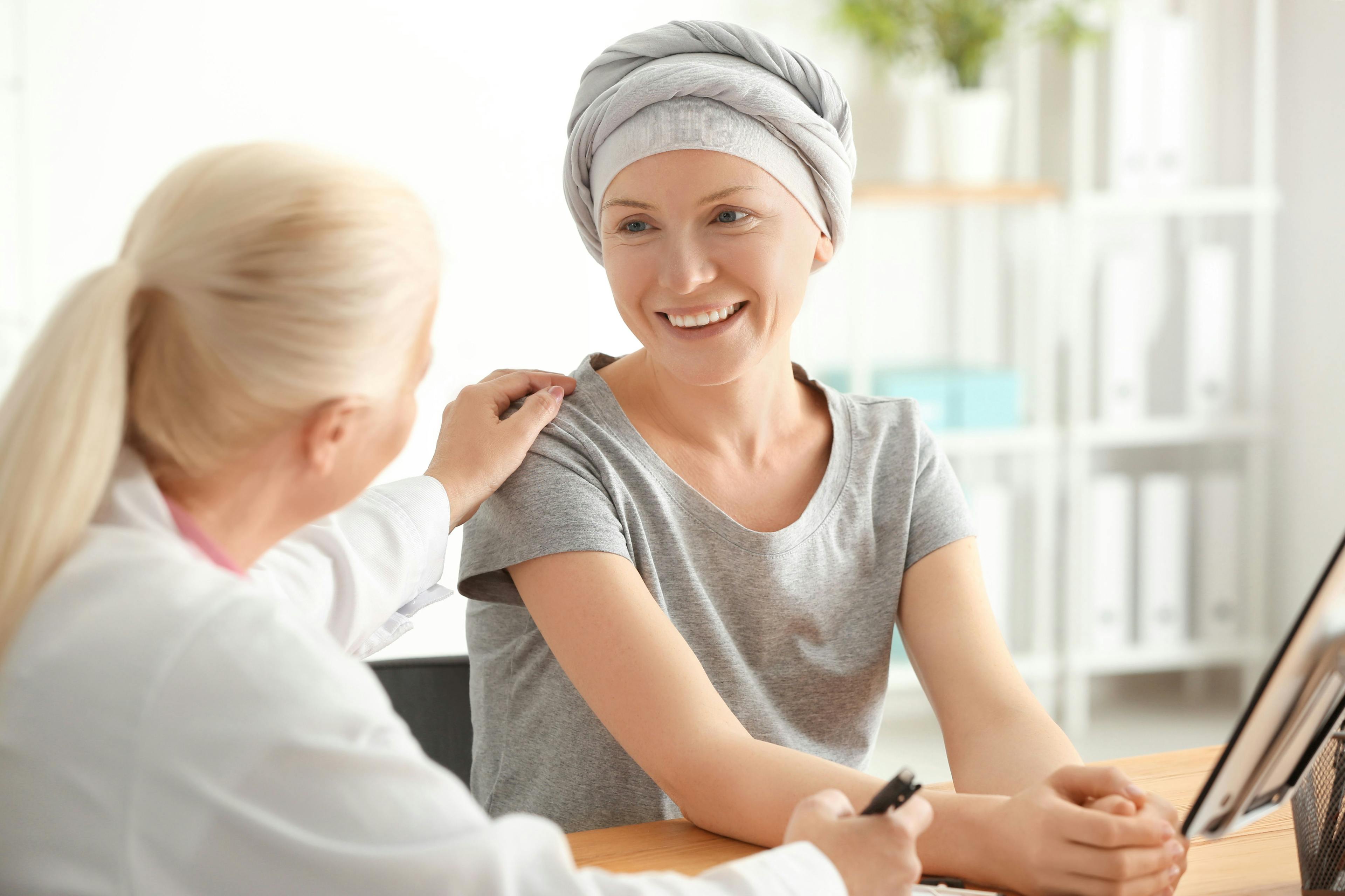 Women with cancer receiving treatment