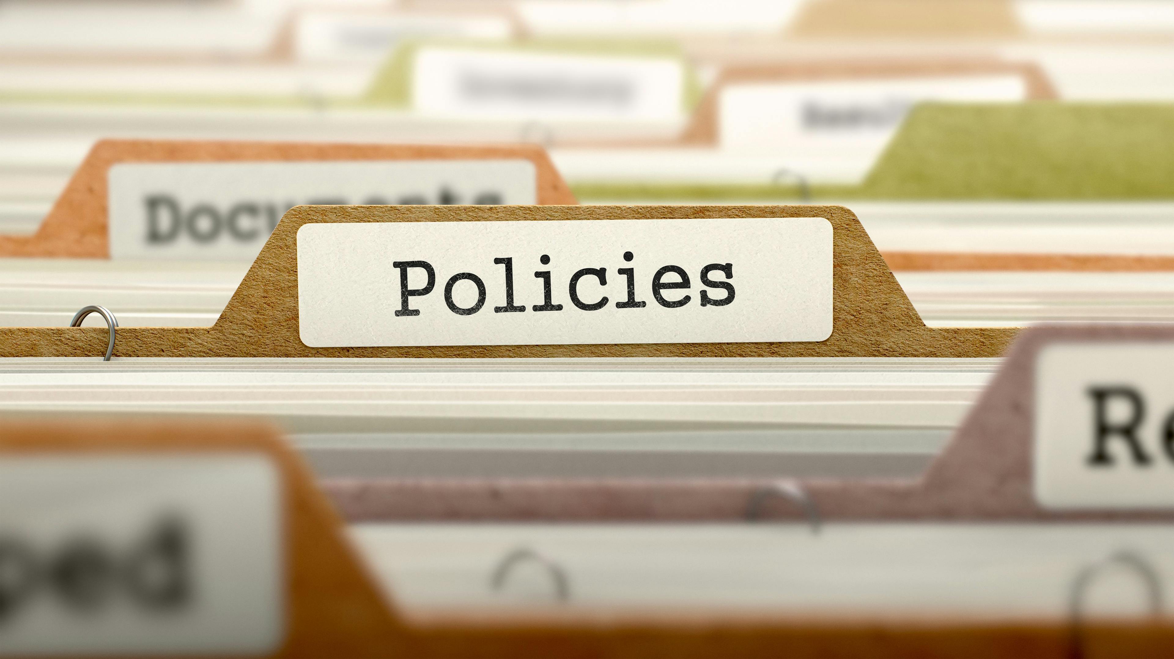 Policies Concept. Folders in Catalog - Image credit: tashatuvango | stock.adobe.com