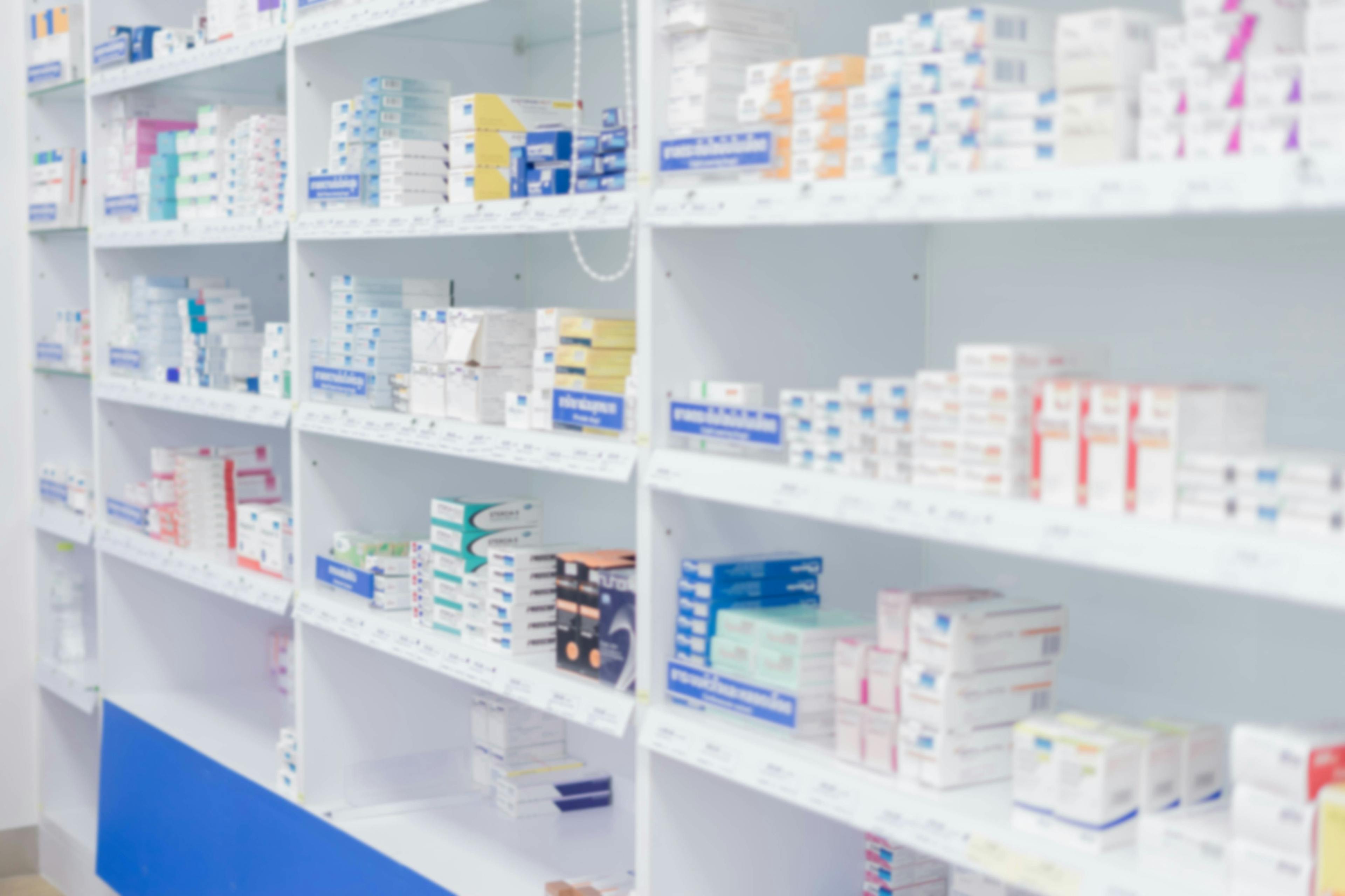 Medicines arranged in shelves, Pharmacy drugstore retail Interior blur abstract backbround with healthcare product on medicine cabinet - Image credit: kamol | stock.adobe.com