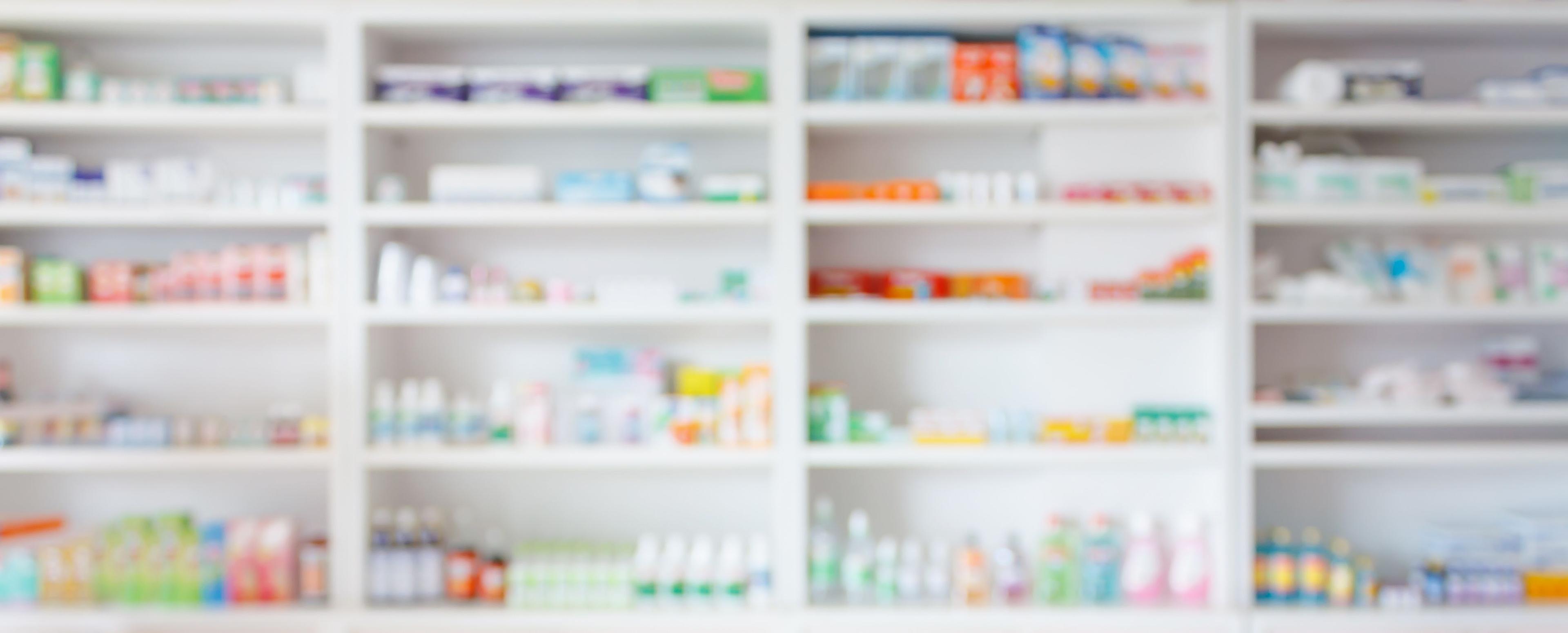 Pharmacy drugstore blur abstract backbround with medicine and healthcare product on shelves - Image credit: Kwangmoozaa | stock.adobe.com 