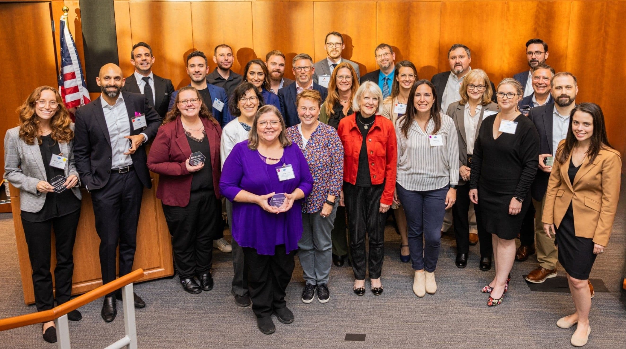 STRIPE Double Helix Award recipients and presenters gather to commemorate the event. Image Credit: American Society of Pharmacovigilance