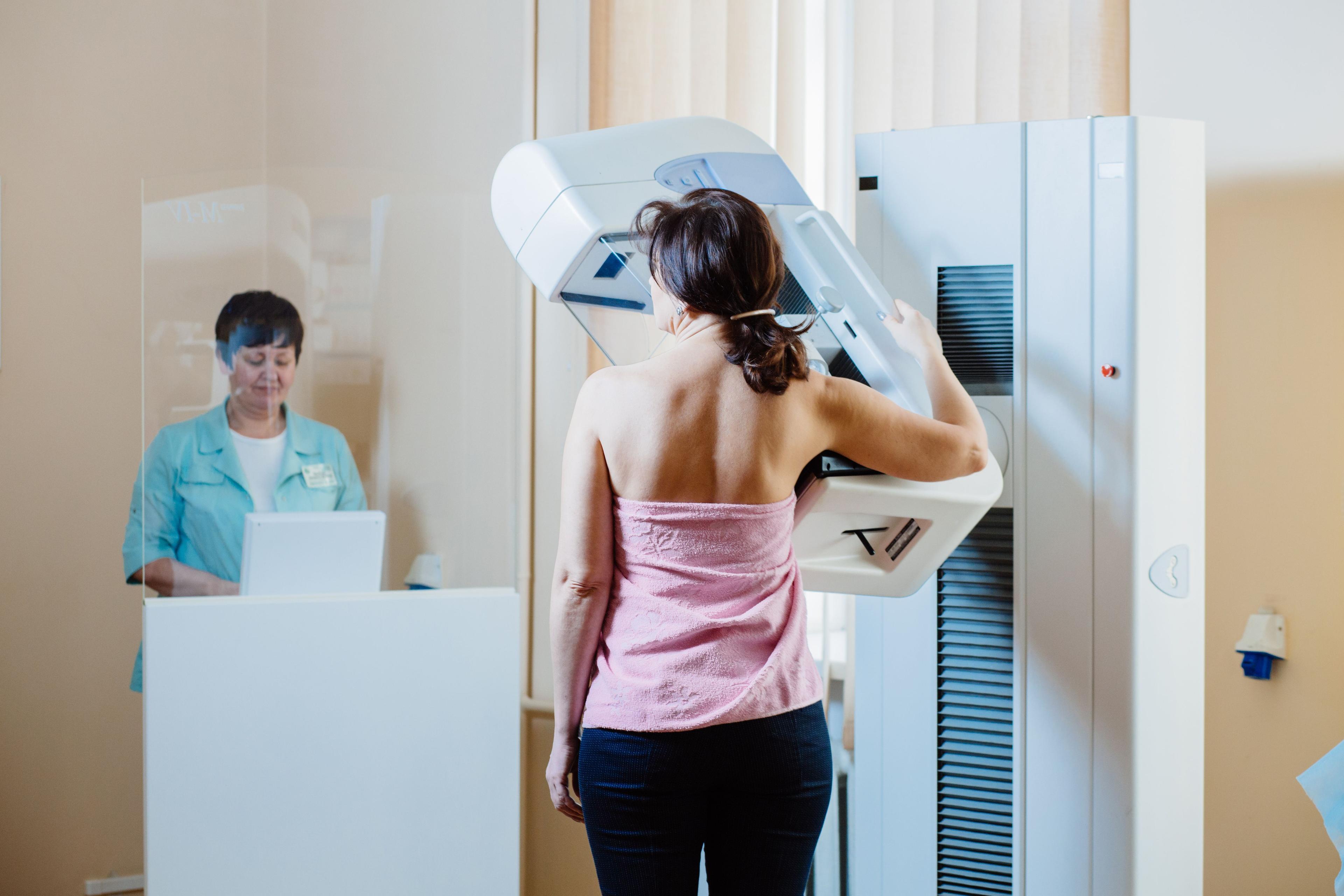 Woman receiving a mammography -- Image credit: Iryna | stock.adobe.com