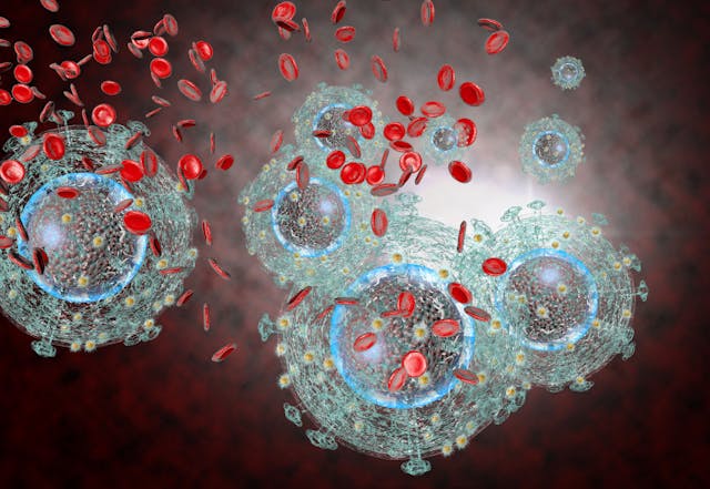 The HIV-AIDS virus visualized.