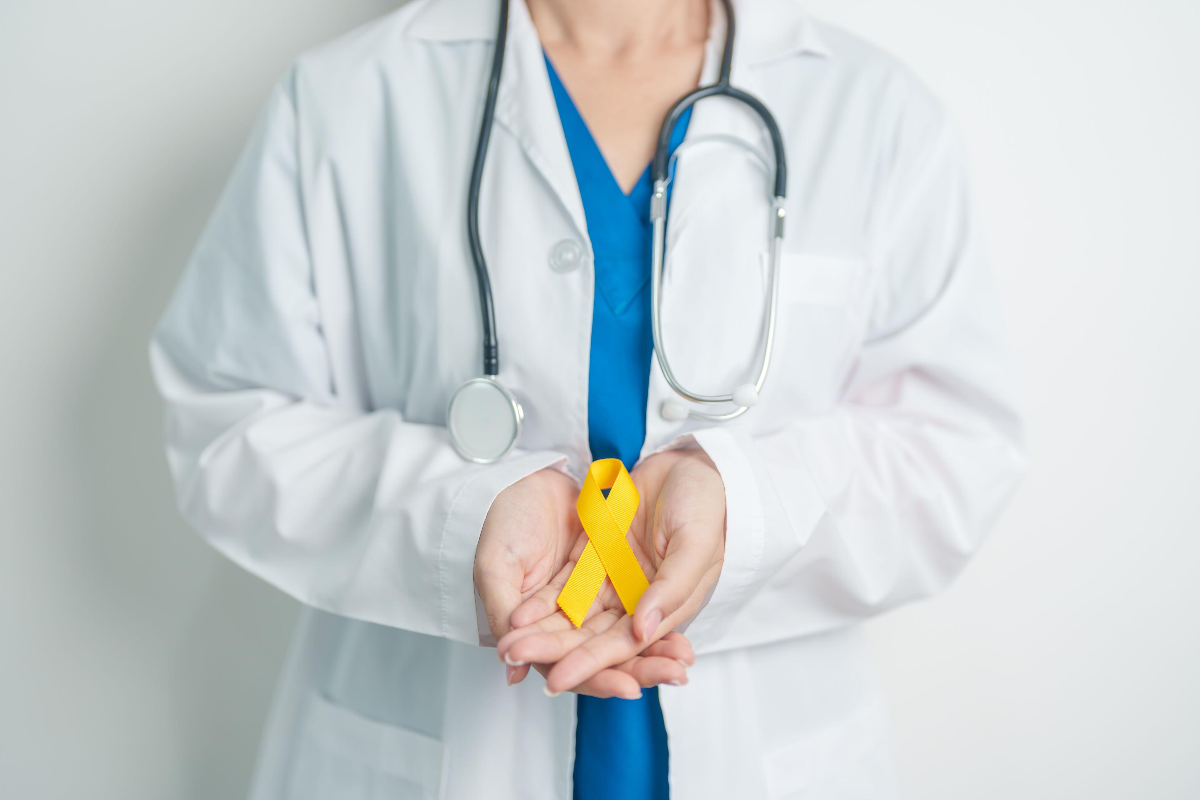 Yellow ribbon for sarcoma awareness -- Image credit: Jo Panuwat D | stock.adobe.com