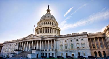 The US Capitol building.