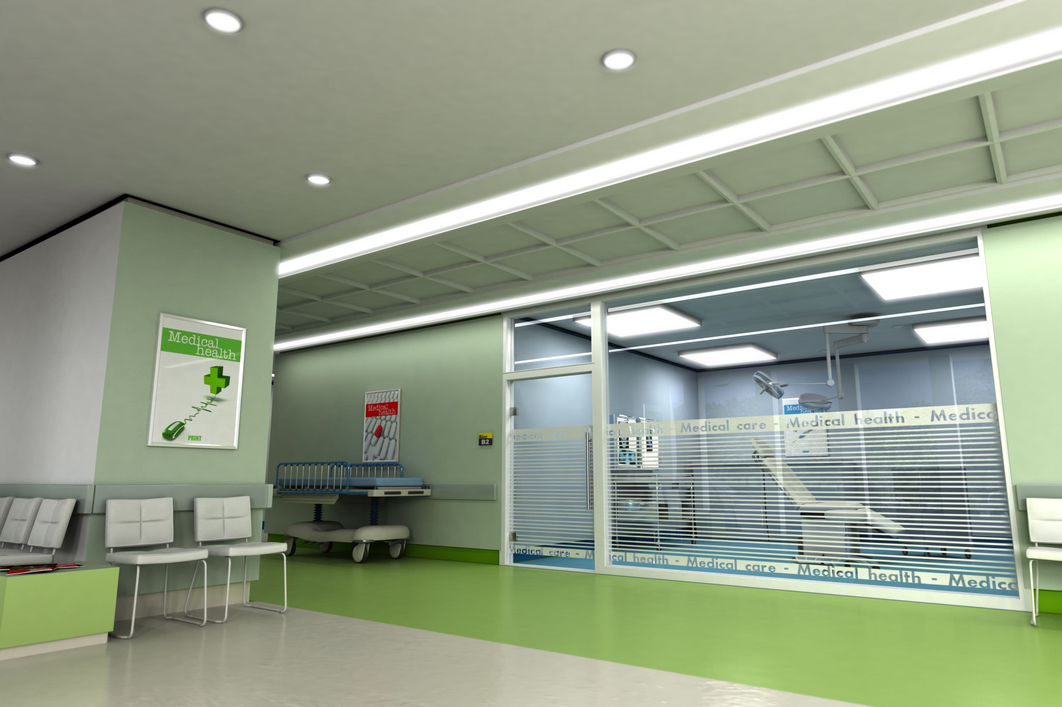 A green medical center.